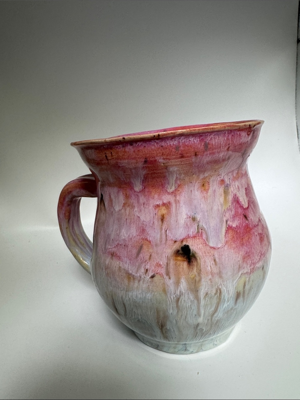 Handcrafted Ceramic Pink Glazed large Mug